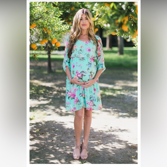 ‼️SOLD‼️ Pink blush Maternity Dress - Picture 11 of 12